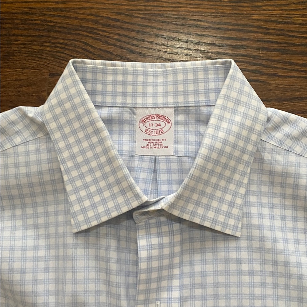 Men’s Brooks Brothers 100% Cotton Dress Shirt 17/34